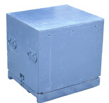 Large transport box seating stool.