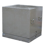 Large transport box seating stool.