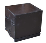 Large transport box seating stool.